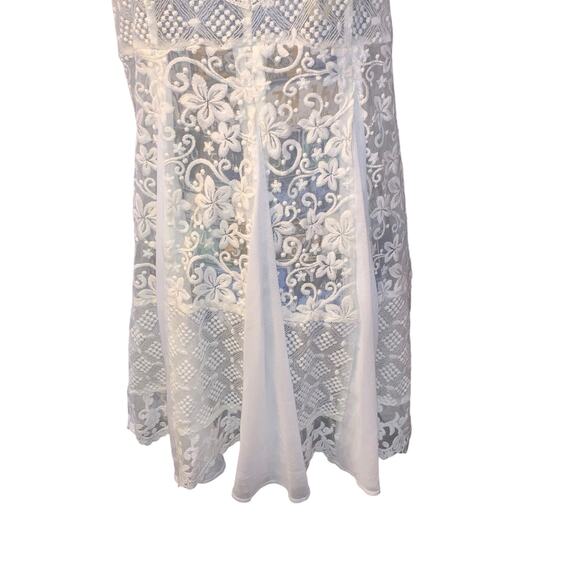 Forever 21 cream white nightgown sz L - Picture 3 of 7